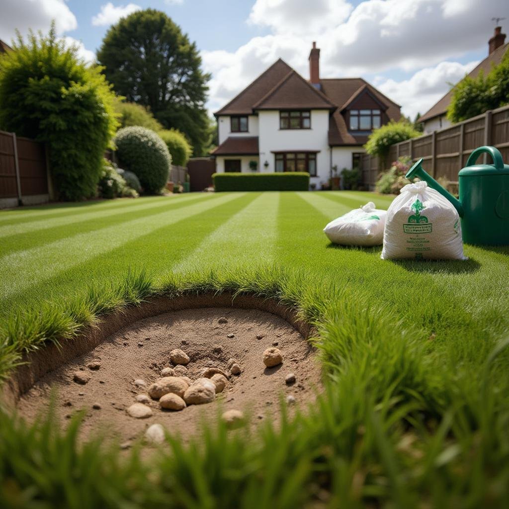 Patchy Lawn Repair in Surrey